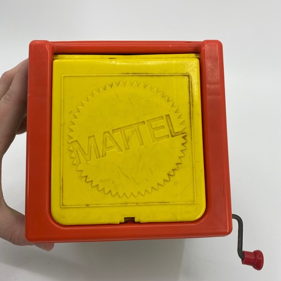 Vintage Jack In The Music Box 1976 Mattel Clown Pop Goes The Weasel, Sound Works - Picture 2 of 9